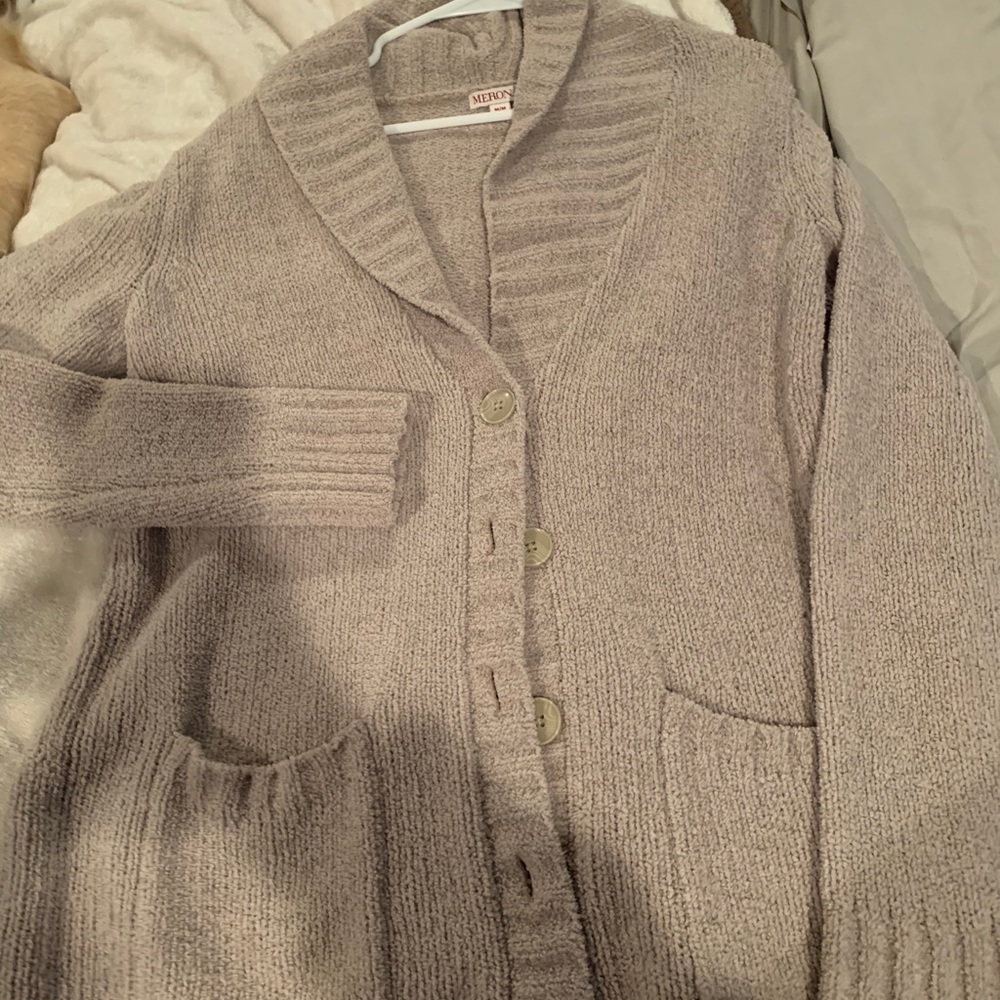 Winter cardigan sweater